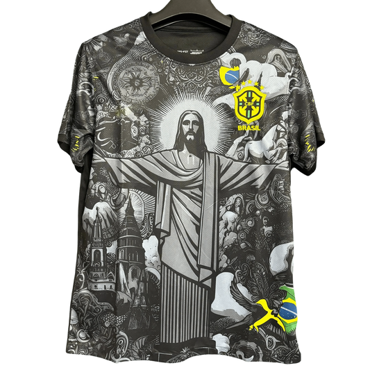 2024/2025 Brazil Jesus Jersey - Black Fan Version