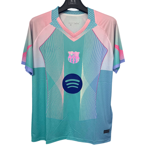 2025 Barcelona Blue & Pink Special Jersey - Fan Version