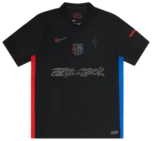 2025 Barcelona X Travis Black Away Special Jersey - Fan Version Jersey