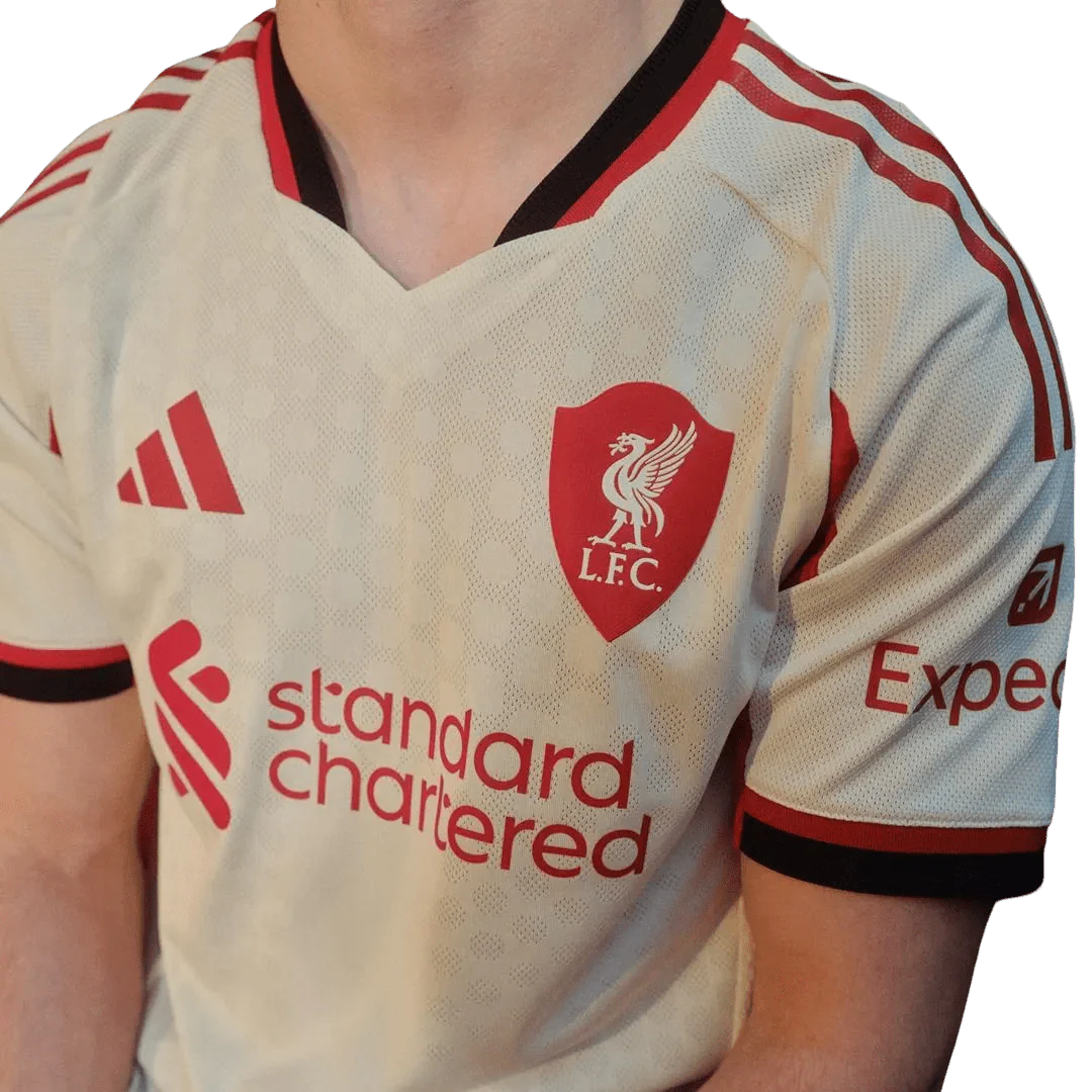 Liverpool Away Kit 2025/26 Fan Version Wonder White