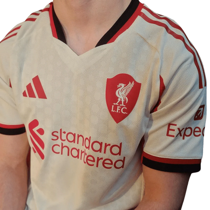 Liverpool Away Kit 2025/26 Fan Version Wonder White