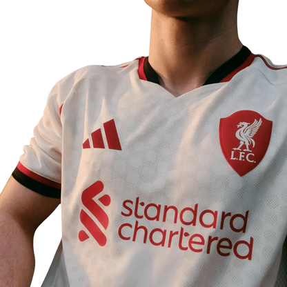 Liverpool Away Kit 2025/26 Fan Version Wonder White