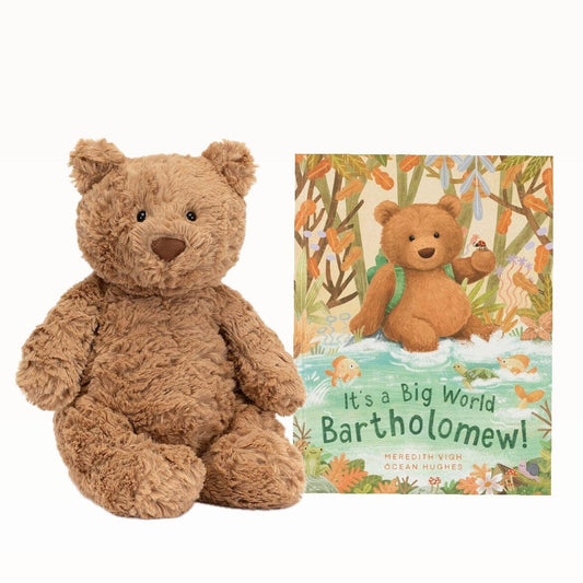 Jellycat Bundle - Bartholomew Bear & It's a Big World Book