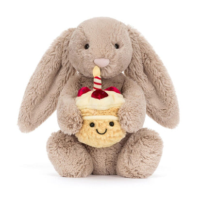 Jellycat Bashful - Beige Birthday Bunny