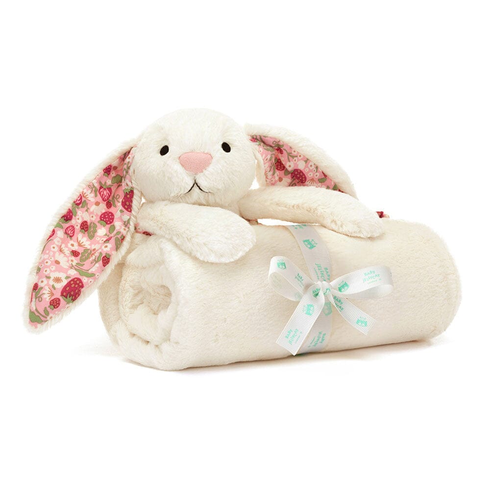 Jellycat - Blankie | Bashful Blossom Cream Berry Bunny