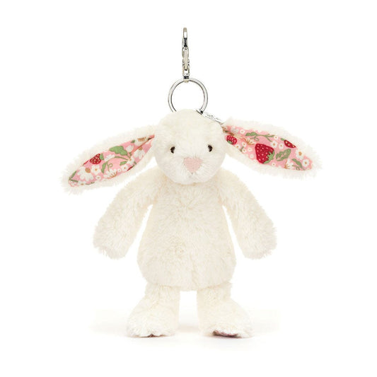 Jellycat Bashful - Bag Charm | Blossom Cream Berry Bunny