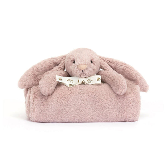 Jellycat - Blankie | Bashful Luxe Rosa Bunny