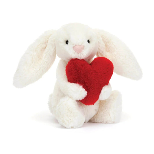 Jellycat - Valentines | Bashful Red Love Heart Bunny Little (Small)
