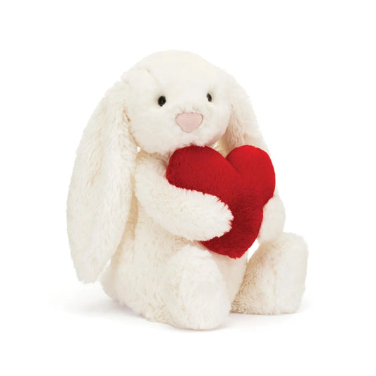 Jellycat - Valentines | Bashful Red Love Heart Bunny Original (Medium)
