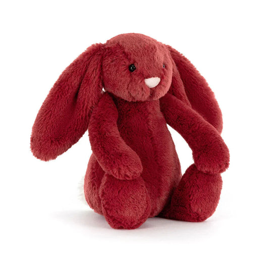 Jellycat Christmas - Bashful Bunny | Redcurrant Little (Small)