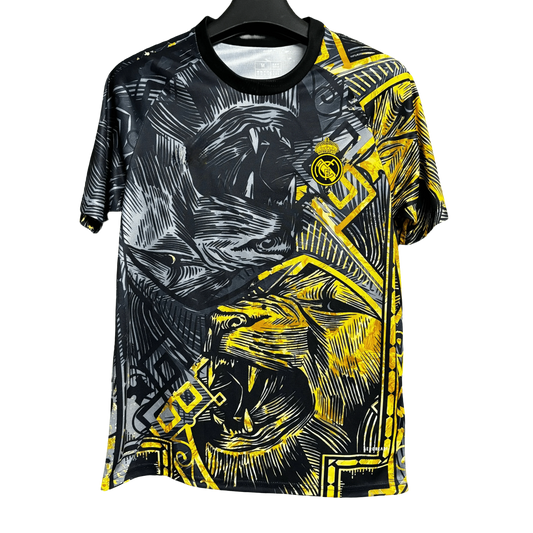 Real Madrid Black & Gold Jersey - 2025/2026 Special Edition Fan Version